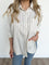 Halle Button Down Top in Ivory Sable