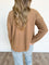 Indie Henley Top in Almond