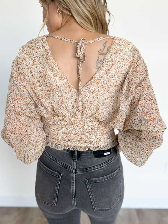 Carly Floral Smocked Blouse