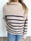 Monica Stripe Mock Neck Sweater