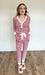 Annika Red Stripe Pajama Set