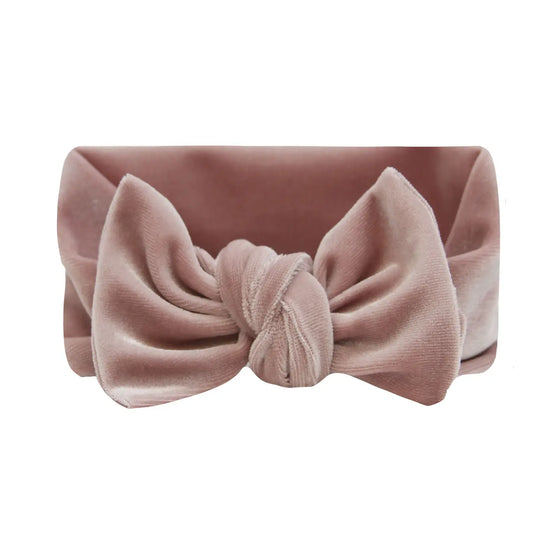 Velvet Knot Headband - Mauve