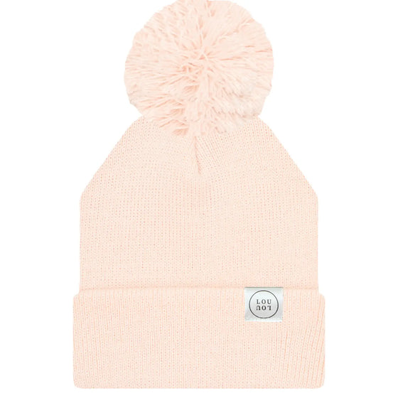 Beanie with Pom - Blush Pink