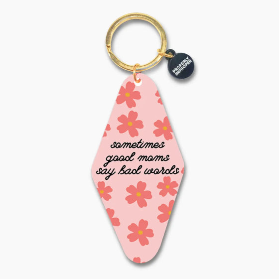 Good Moms Motel Keychain