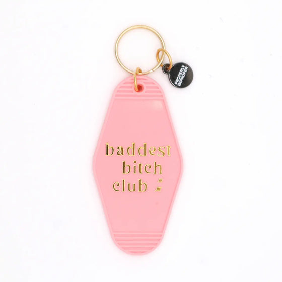 Baddest Bitch Motel Keychain