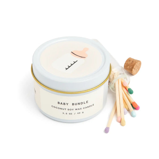 Scented Candle + Matches Set - Baby