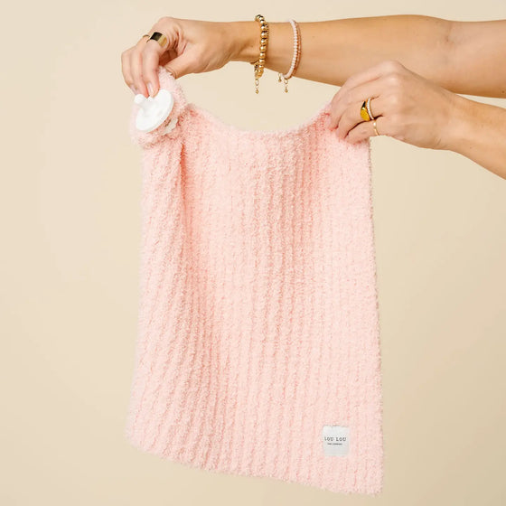 Chenille Lovey - Blush Pink