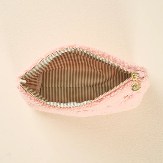 Teddy Pouch - Dainty Floral Pink