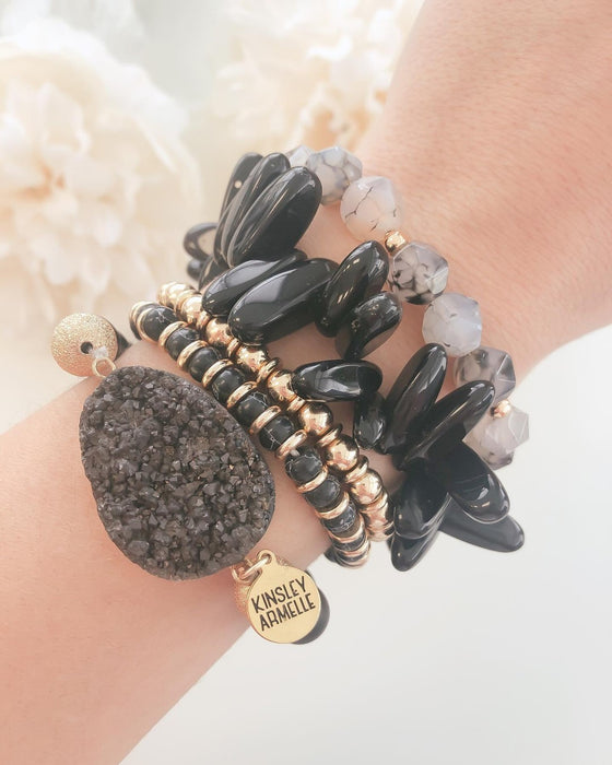 KA Chip Coal Party Bracelet