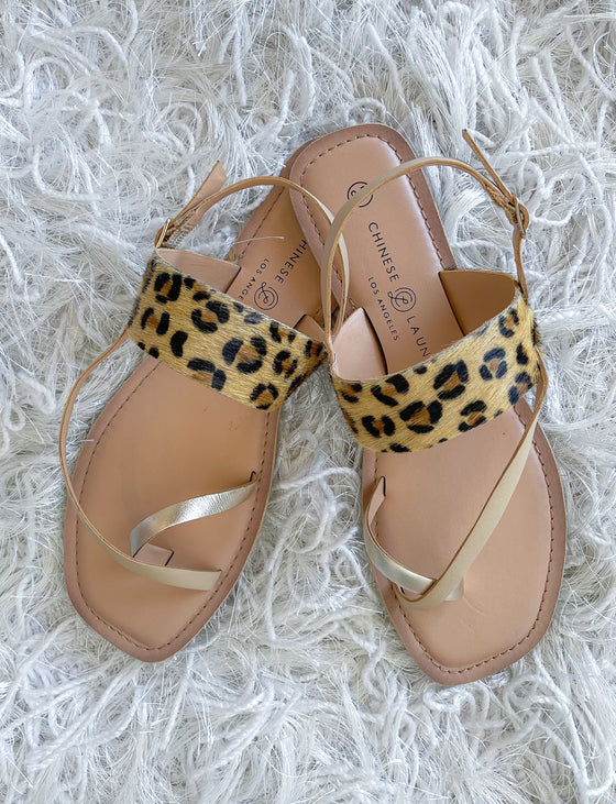 Mariah Leopard Sandals