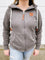 Rebekah Front Zip Sweatshirt in Ash