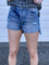 Emily Distressed Step Hem Shorts